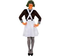 Costume da operaio della fabbrica di cioccolato da donna vestito elegante...