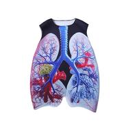 Costume da organo per adulti, costume da polmone per Halloween e cosplay, costume per scienza ed educazione, per esibizioni di Halloween, dimostrazioni scientifiche, giochi di ruolo e
