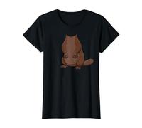 Costume da Ornitorinco con Grafica Divertente per Halloween e Cosplay Maglietta con Stampa Grafica Economica, Donna, Nero, XS