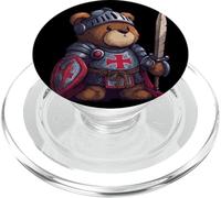 Costume da orsetto templare per gli amanti delle crociate PopSockets PopGrip per MagSafe