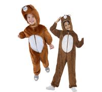 Costume da Orso Bambini Vestito Zoo Animale Ragazzi Ragazze Libro Giorno