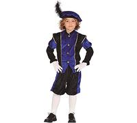 Costume da Paggio Reale Blu Bambino S1-(5/6 Anni)