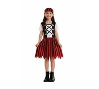 Costume da passerella da pirata, compagno di nave da bucaniere, per bambine (7-8 anni)
