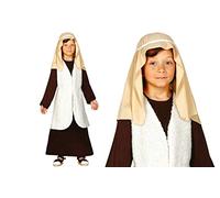 Costume da pastore per Presepe, Beige/Marrone, per Bambini