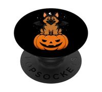 Costume da pastore tedesco, per amanti degli animali, pipistrello, zucca, Halloween PopSockets PopGrip Adesivo