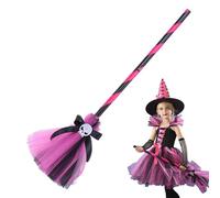 Costume da per bambini, Costume da da favola per ragazze, Mago Cosplay Cappello da Scopa per ragazze adolescenti per giochi di ruolo, feste in costume, sfilate, cosplay
