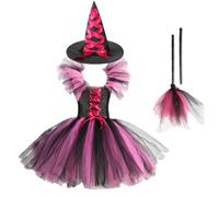 Costume da per le Bambine Adorabili Costumi Cosplay con un Cappello della e | Abito da Principessa di Halloween per Bambine per Feste in Maschera, Carnevali e Spettacoli Teatrali