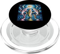 Costume da pesca a mosca per trote, luna e trota PopSockets PopGrip per MagSafe
