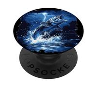 Costume da pesca tuono con bocca larga PopSockets PopGrip Adesivo