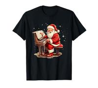 Costume da Pianoforte per Babbo Natale e Amanti delle Feste Maglietta