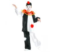 Costume da Pierrot o Mimo, Bambino 5-7 anni