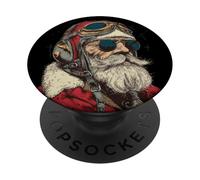 Costume da pilota di Babbo Natale volante per ragazzi e ragazze PopSockets PopGrip Adesivo