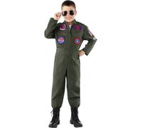 Costume da pilota di Top Gun per bambino (Ufficiale Paramount) Funidelia