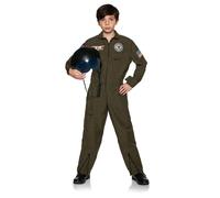Costume Da Pilota Top Gun Navy Per Bambini
