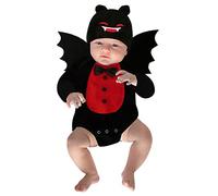 Costume Da Pipistrello Per Neonato Divertente Unisex Costume Pipistrello Vintage Cosplay Costumi Di Halloween Scheletro Vestito Da Carnevale Con Cappello Pagliaccetto Neonati Jumpsuit Per Bambini