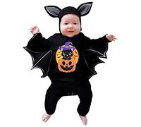 Costume Da Pipistrello Per Neonato Vintage Divertente Costumi Di Halloween Cosplay Unisex Costume Pipistrello Con Cappello Jumpsuit Per Bambini Pagliaccetto Neonati Scheletro Vestito Da Carnevale