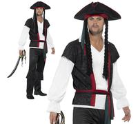 Costume Da Pirata Aye Aye Per Adulti, Outfit Da Buccaniere Nuovo