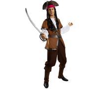 Funidelia Costume da pirata - Collezione Caraibi per uomo, Corsaro - Tenuta per adulti per feste, Carnevale e Halloween - Taglia L