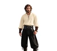 Costume da pirata da uomo con camicia e pantaloni