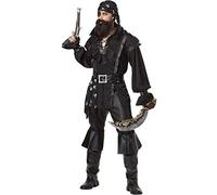 Costume da pirata da uomo e da donna, per Halloween, da uomo, gioco di ruolo Robin Hood ciclopi costume da palco (pirata maschile, M)