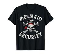 Costume da Pirata di Sicurezza da Sirena, Divertente, per papà e Famiglia Maglietta