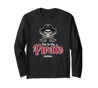 Costume da pirata divertente con scritta "This Is My Pirate" Maglia a Manica