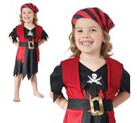 Costume Da Pirata Per Bambine Piccole 2 - 3 Anni