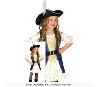 Costume Da Pirata Per Bambini Con Cappello Deluxe Fiestas Guirca Brown
