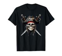 Costume da pirata per Halloween, da uomo, donna, ragazzo, ragazza Maglietta