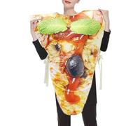 Costume Da Pizza - Cotone Composito Da 25,2 Pollici | Costume Da Fetta Di Pizza | Divertente Vestito Da Festa | Costumi Per Giochi Di Ruolo | Vestiti Alimentari Umoristici Per Travestire Feste Di Comp