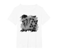 Costume da Poker da Uomo in Texas Poker Maglietta, Donna Plus-Size, Bianco, 1X
