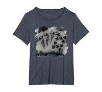 Costume da Poker da Uomo in Texas Poker Maglietta, Donna Plus-Size, Pervinca, 1X