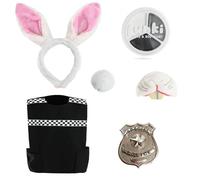 Costume da poliziotto da coniglietto cittadino, da donna, travestimento da poliziotta, per giochi di ruolo, per la settimana del libro, Halloween, feste e travestimenti, taglia XL