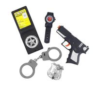 Costume Da Poliziotto Per Bambini Con Accessori Kit Finto Pistola E Manette