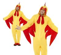 Costume Da Pollo Adulto Unisex Tutto In Uno Per Feste