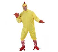 Costume da Pollo, Giallo, Uomo Adulto, Taglia L