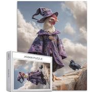 Costume da pollo in un mago, puzzle da 1000 pezzi per adulti Mountaintop Profezia Art Puzzle impegnativo per giochi di attività familiari colorati fai da te puzzle per decorazioni per la casa regali