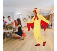 Costume da pollo per adulti, tuta originale per feste a tema, carnevale e