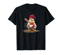 Costume da Pollo per Gli Amanti del Baseball e del Gallo Maglietta