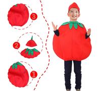 Costume da pomodoro per bambini, costume decorativo da verdura per giochi di