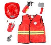 Costume da pompiere per bambini, costume da pompiere per bambini, costumi da gioco di simulazione per bambini, costume da pompiere resistente per bambini, di soccorso, costume da pompiere