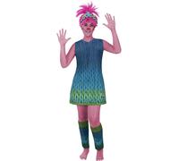 Costume da Poppy Trolls 3 per Donna (Ufficiale Universal Pictures) Funidelia