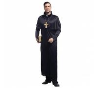 Costume da prete "Dark Father" MIESEPETER® nero Taglia:taglia unica