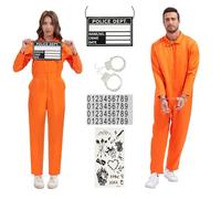 Costume da prigioniero da donna, tuta da detenuto