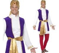 Costume Da Principe Arabo Per Adulti Abbigliamento Da Festa Bollywood Nuovo M,L