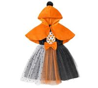 Costume da principessa con mantello in rete e gonna da principessa, alla moda, due pezzi, costume per Halloween