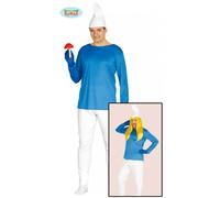 Costume da Puffo per Uomo per Feste in Maschera o per Feste a tema