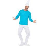 Costume da Puffo per Uomo (Ufficiale IMPS) Funidelia