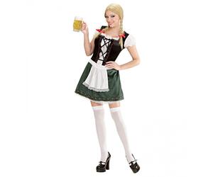 Costume da Ragazza Bavarese, Donna Adulta, Taglia S