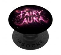 Costume da ragazza con scritta "Fairy Tale Aura" PopSockets PopGrip Adesivo